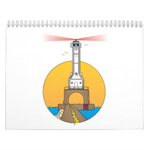 Cartoon Lighthouse-Kalender Kalender