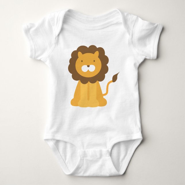 Cartoon Lion Baby Strampler (Vorderseite)