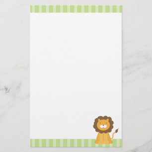 Cartoon Lion Briefpapier