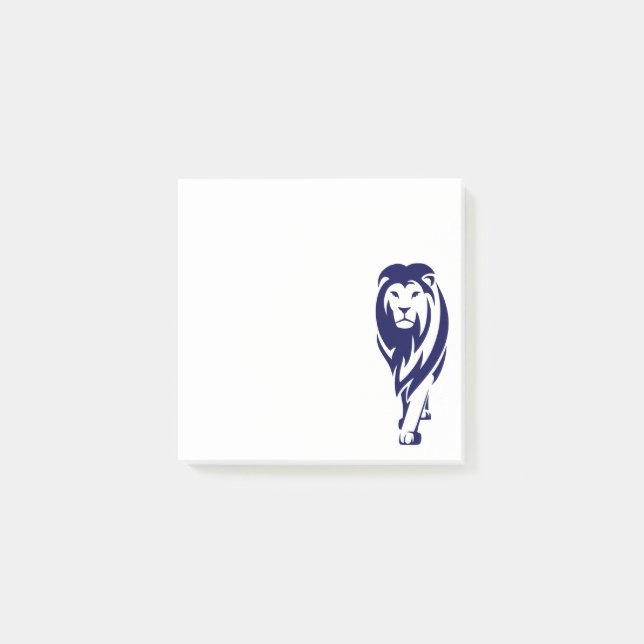 Cartoon Lion Post-it Klebezettel (Vorderseite)
