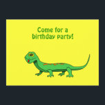 Cartoon Lizard Kids Reptile Birthday Einladungen<br><div class="desc">Diese reptilen Geburtstagseinladungen haben eine niedliche grüne Cartoon-Eidechse auf der Vorderseite. Es hat gelbe und orangefarbene Flecken und eine rote Zunge, die sich herausklemmt. Die Rückseite der Custom lädt Raum für Ihre Informationen. Ersetzen Sie einfach die Beispielwörter in der Einladungsvorlage. Klicken Sie auf die Schaltfläche Anpassen, um den Stil oder...</div>