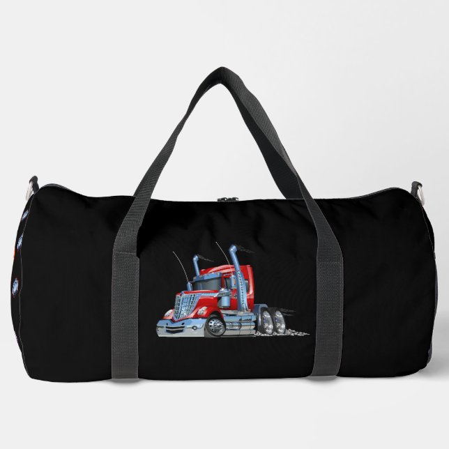 Cartoon LKW "Big Rig" Duffle Bag (Vorderseite)