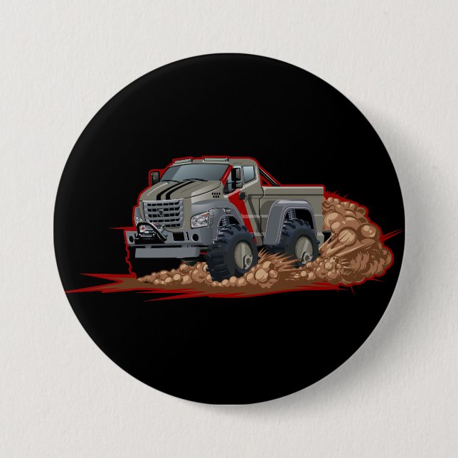 Cartoon-LKW Button (Vorderseite)