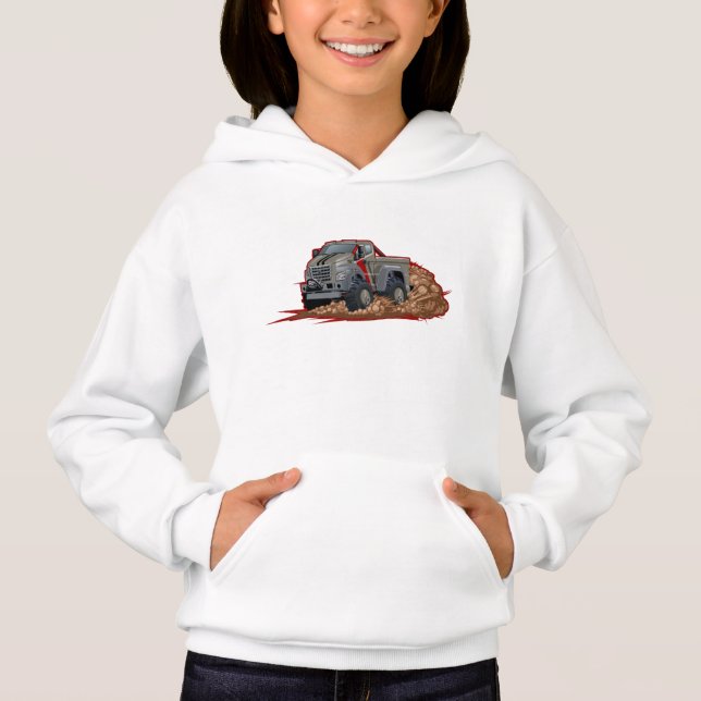 Cartoon-LKW Hoodie (Vorderseite)