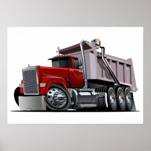Cartoon-LKW-Plakat Poster