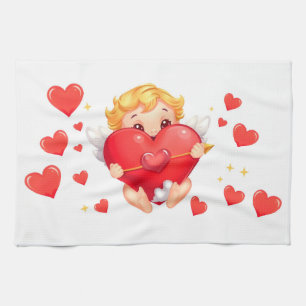 Cartoon lustig spielen Engel für Liebe Sie Geschirrtuch