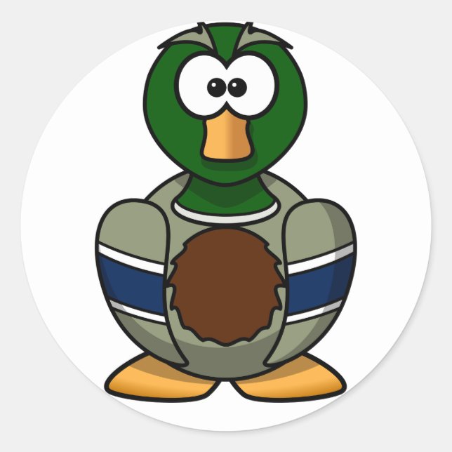 Cartoon Mallard Enck Stickers (Vorderseite)