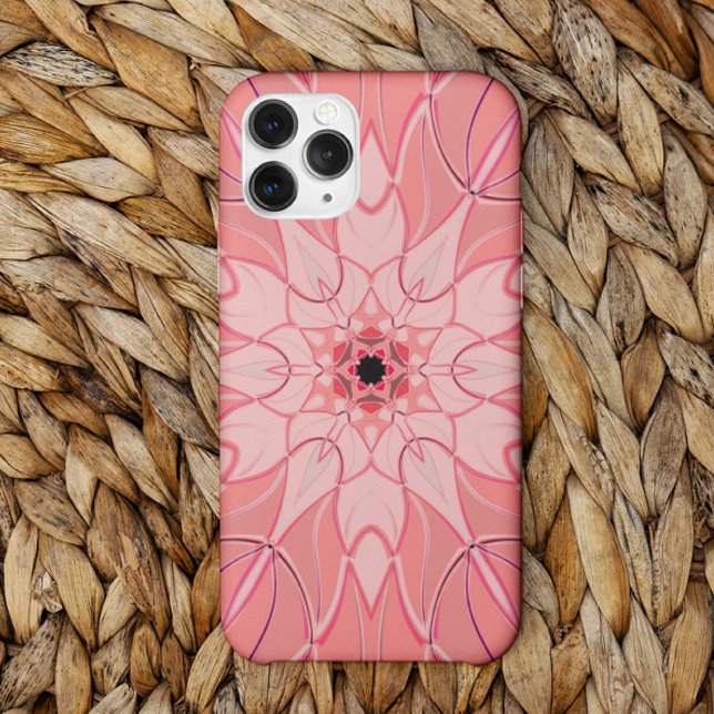 Cartoon Mandala Blume Pink Case-Mate iPhone Hülle (Von Creator hochgeladen)