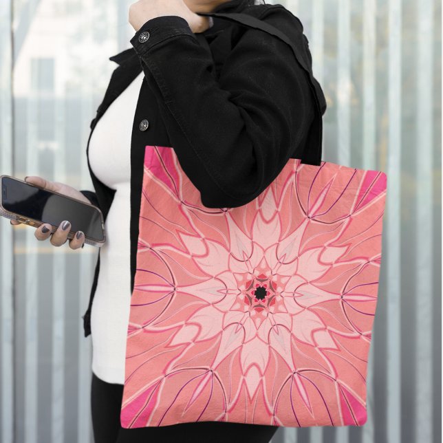 Cartoon Mandala Blume Pink Tasche (Von Creator hochgeladen)