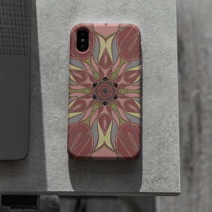 Cartoon Mandala Blume Rosa und Gelb Case-Mate iPhone Hülle