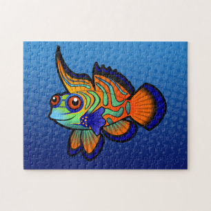 Cartoon-Mandarine/Dragonet Fische