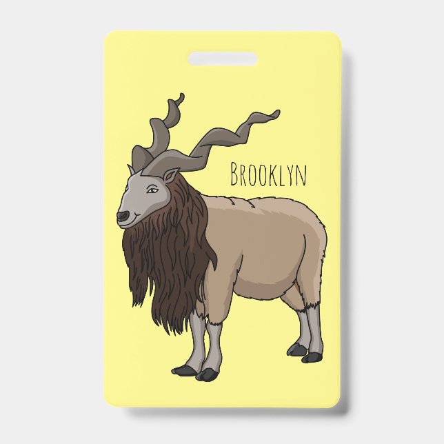 Cartoon Markhor Ausweis (Vorderseite)