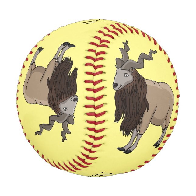 Cartoon Markhor Baseball (Schrägansicht)