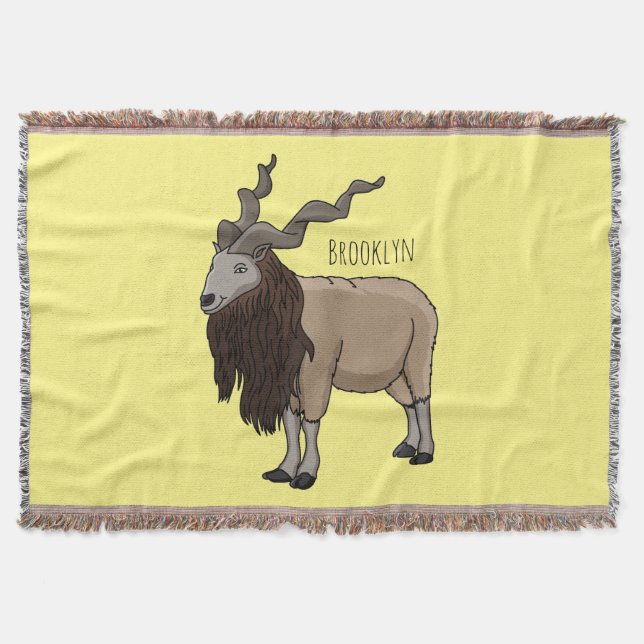 Cartoon Markhor Decke (Vorderseite)
