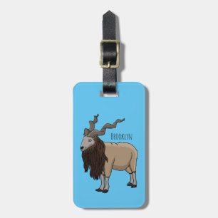 Cartoon Markhor Gepäckanhänger