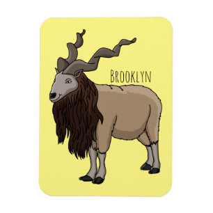 Cartoon Markhor Magnet