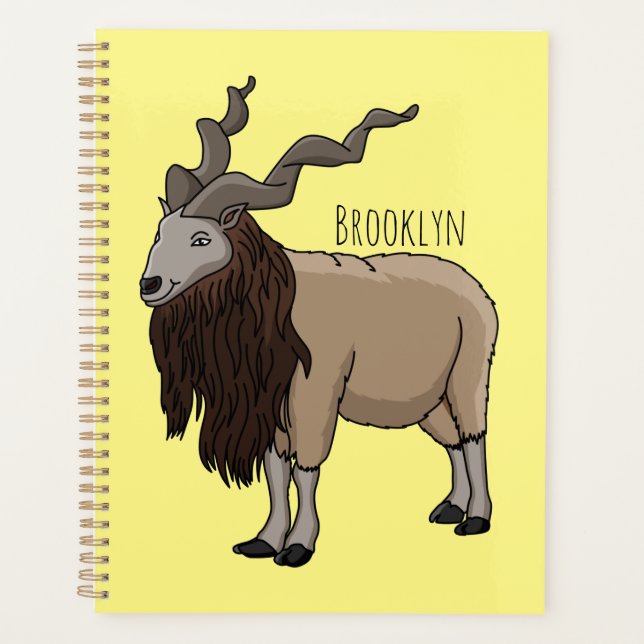 Cartoon Markhor Planer (Vorderseite)