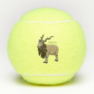 Cartoon Markhor Tennisbälle