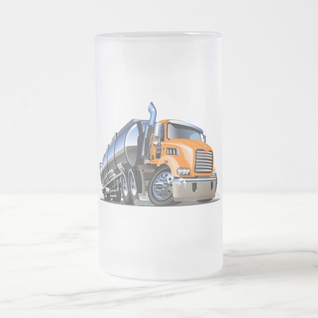 Cartoon Mattglas Bierglas (Mittel)