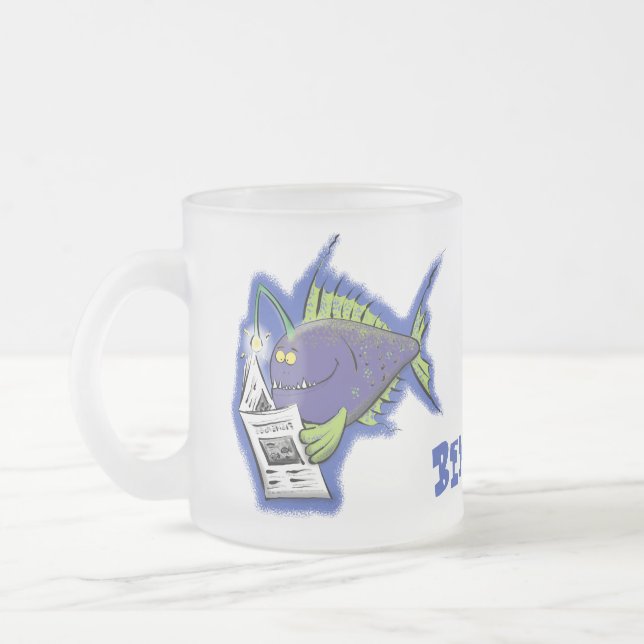 Cartoon Mattglastasse (Links)