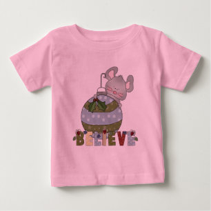 Cartoon Maus glauben Weihnachten Niedlichen Feiert Baby T-shirt