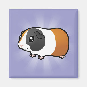 Cartoon-Meerschweinchen (glattes Haar) Magnet