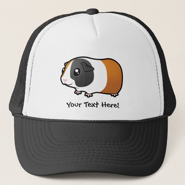 Cartoon-Meerschweinchen (glattes Haar) Truckerkappe (Vorderseite)