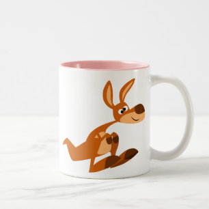 Cartoon mignon Silly Kangaroo mug
