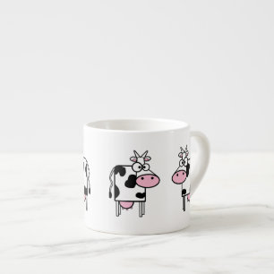 Cartoon Milchkühe Espresso Tasse