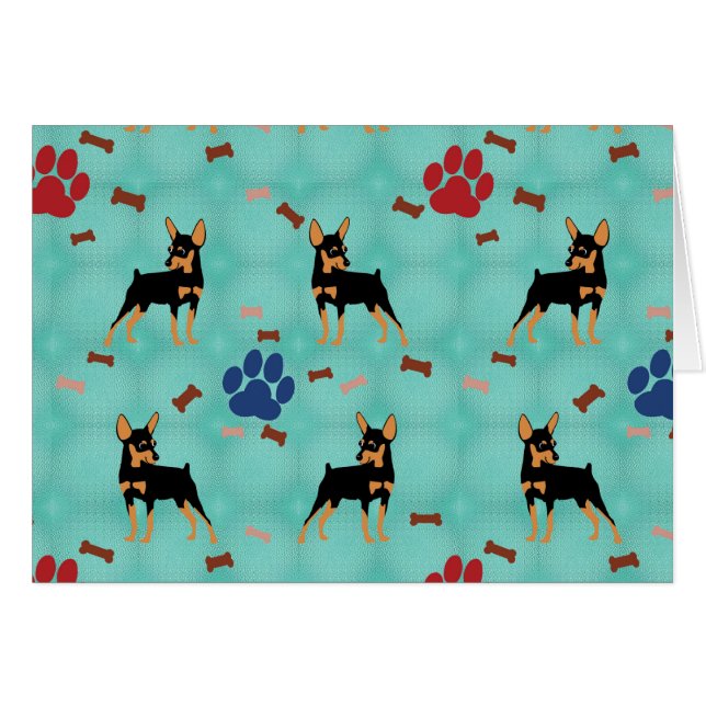 Cartoon Miniature Pinscher (Vorderseite (Horizontal))