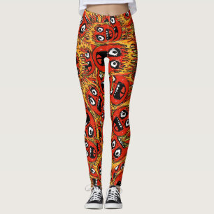 Cartoon mit Chaos Leggings