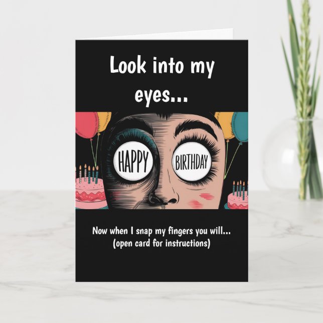 Cartoon mit Geburtstag Karte (Vorderseite)