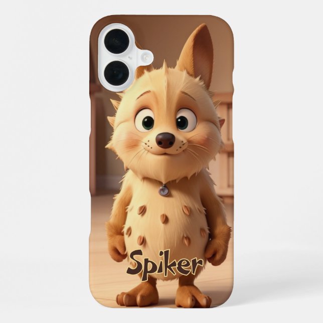 Cartoon Mit Monogramm Case - Mate iPhone 16 Plus Hülle (Rückseite)