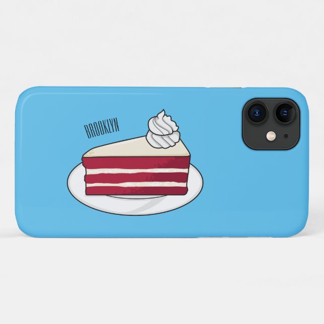 Cartoon mit Rotsamt Case-Mate iPhone Hülle (Rückseite (Horizontal))