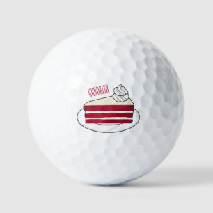 Cartoon mit Rotsamt Golfball