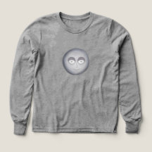 Cartoon Mond mit grinsendem Glanz