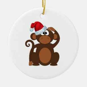 Cartoon Monkey Keramik Ornament
