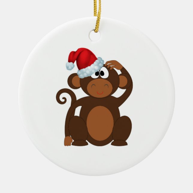 Cartoon Monkey Keramik Ornament (Vorne)