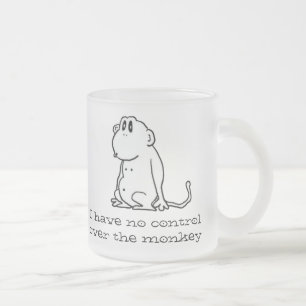 Cartoon Monkey Mattglastasse