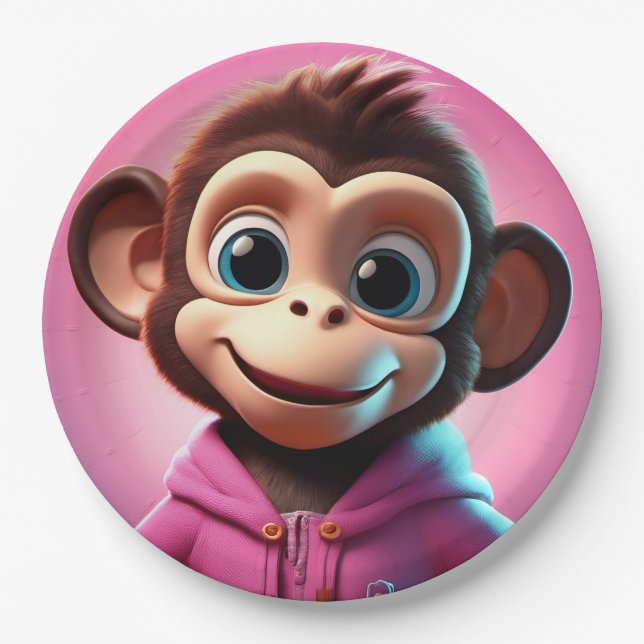 Cartoon Monkey Paper Teller (Vorderseite)