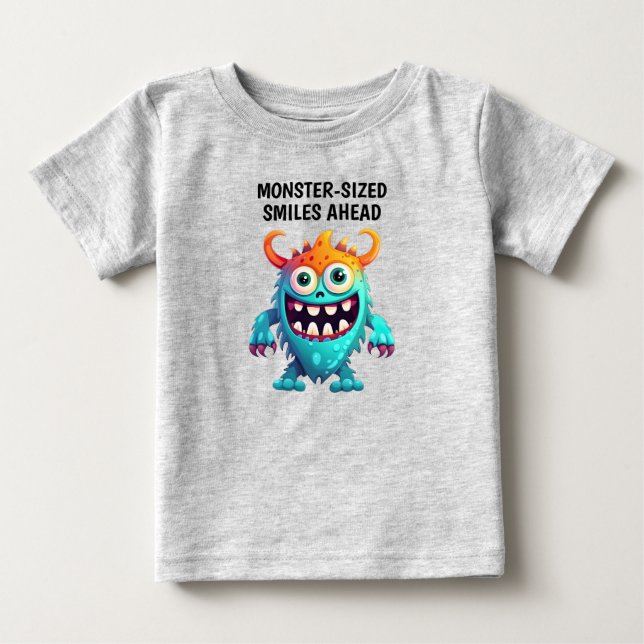 Cartoon Monster Baby T-shirt (Vorderseite)