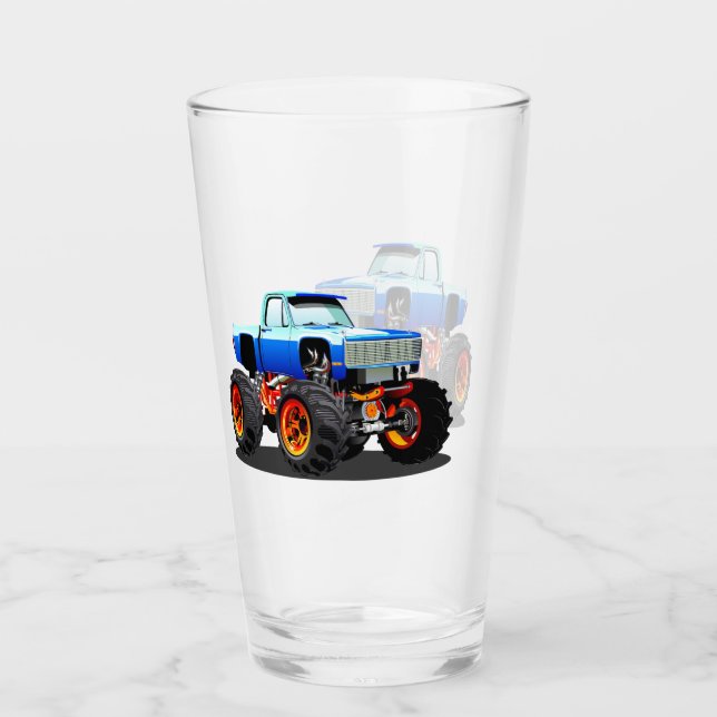 Cartoon-Monster Glas (Vorderseite)