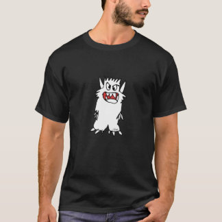 Cartoon-Monster-Haltungs-Schwarz-T-Shirt T-Shirt