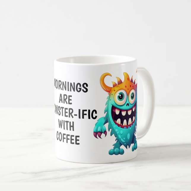 Cartoon Monster Kaffeetasse (VorderseiteRechts)