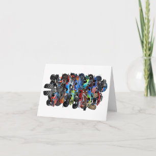 Cartoon-Monster Karte