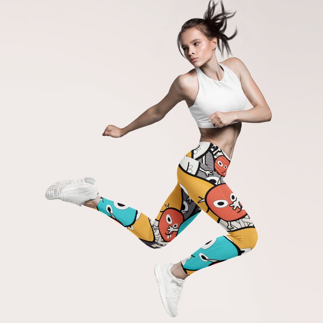 Cartoon-Monster Leggings (Von Creator hochgeladen)