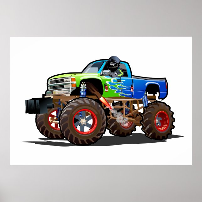 Cartoon-Monster Poster (Vorne)