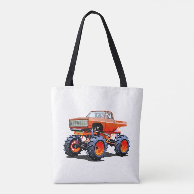 Cartoon monster truck tasche (Rückseite)