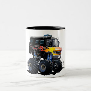 Cartoon-Monster Zweifarbige Tasse