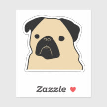 Cartoon Mops Face